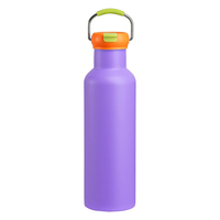 Bouteille isotherme personnalisée en acier inoxydable 304 avec revêtement en caoutchouc pour sportifs – Vente en gros