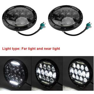 Phares DRL LED en aluminium de 7 pouces OEM blanc 6000K anneau de Halo étanche IP67 évalué pour <span class=keywords><strong>Jeep</strong></span> <span class=keywords><strong>Wrangler</strong></span> Mazda Mini Corolla - Product Image 2