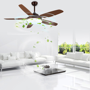 New Intelligent Frequency Conversion LED <b>Fan</b> Chandelier Modern Living Room Ceiling <b>Fan</b> Light Iron Five-leaf 5 Blades DC Motor - Product Image 4