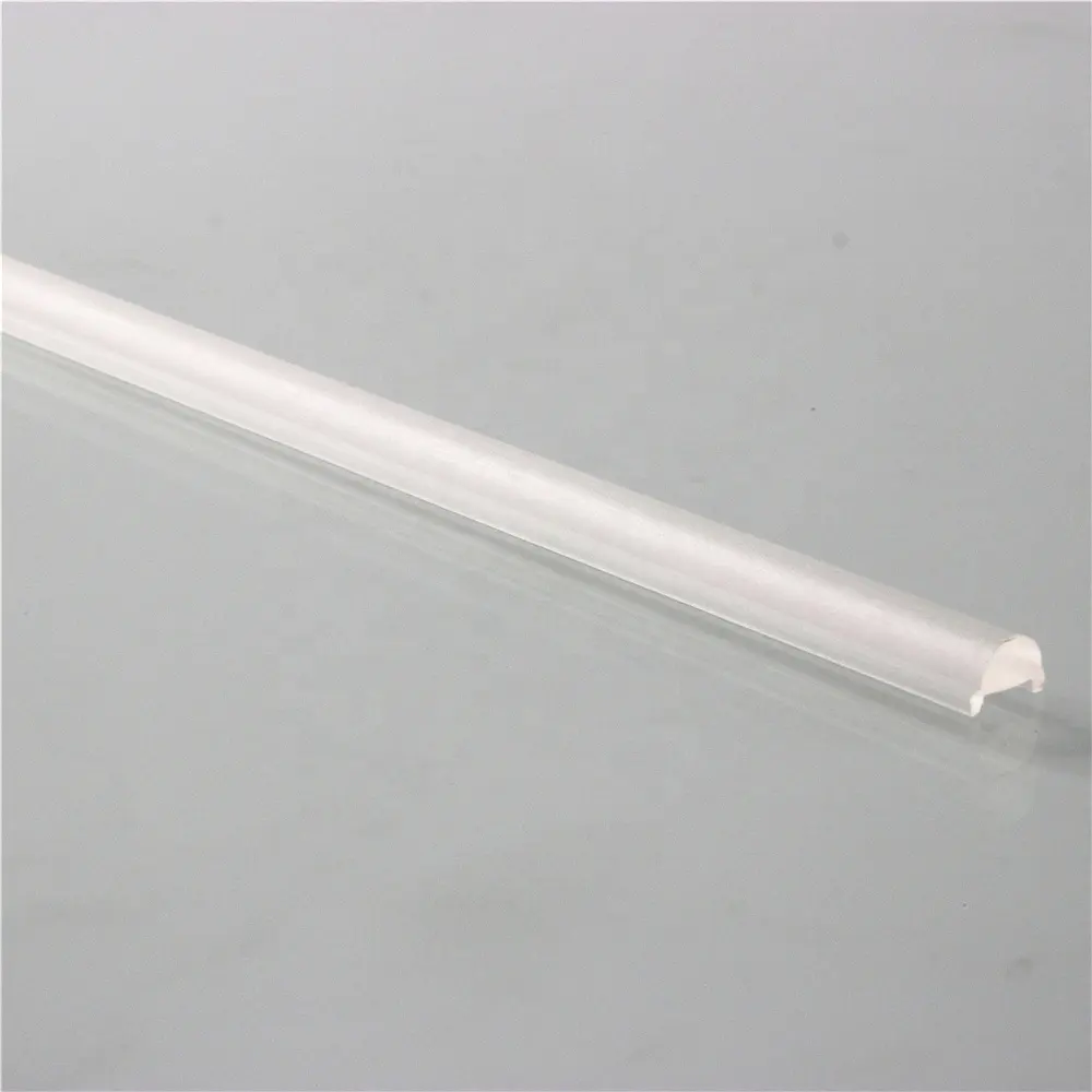 Led Optical Linear Semi Round Fluorescent Light Fixture Cover Pc Lens