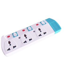 Multi hembra cable de extensión de color blanco 3 extensión <span class=keywords><strong>soc</strong></span> - Product Image 3
