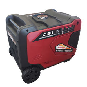 220 вольт ультра-бесшумный портативный 6 кВА газовый инверторный генератор/Новый Электрический бензиновый 6000 Вт бесшумный инверторный генератор - Product Image 4