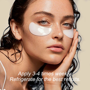 Parches de máscara de hoja de colágeno de bambú antiarrugas vegano orgánico de etiqueta privada para ojeras e hidratación - Product Image 6