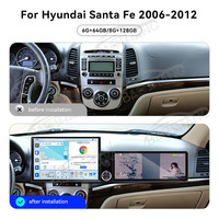 Pantalla Táctil Android Baoshang 13.1+12.3 para Hyundai Santa Fe 2006-2012, Reproductor de Video, Radio, GPS, Navegación, Conexión Plug & Play