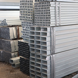 Tubo cuadrado galvanizado Tubular 100x50 150x150 Tubo de acero Tubos rectangulares de acero galvanizado por inmersión en caliente - Product Image 3