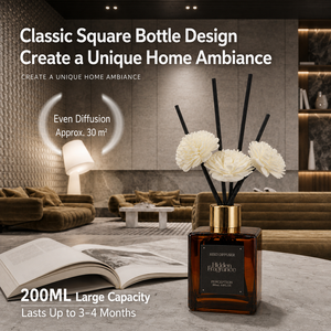 Difusor de Aromas Ecológico a Base de Plantas, Sin Alcohol, <span class=keywords><strong>Serie</strong></span> <span class=keywords><strong>Hotel</strong></span> de Lujo, Kit de Aromatización para el Hogar, Botella de Vidrio de 50 ml, Seguro para Mascotas, Larga Duración - Product Image 6