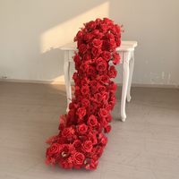 Kunstzijde Bloemenloper - Ecologisch Herbruikbaar Handgemaakt Gemengde Rozen Hortensia Romantische Stijl Realistisch Hoogwaardig Bruidsdecoratie