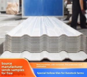 Tôles de Toiture Trapézoïdales Ondulées - Panneaux <span class=keywords><strong>Creux</strong></span> Isolants Anti-Corrosion en PVC pour Bâtiments Industriels et Rénovation Agricole - Product Image 3
