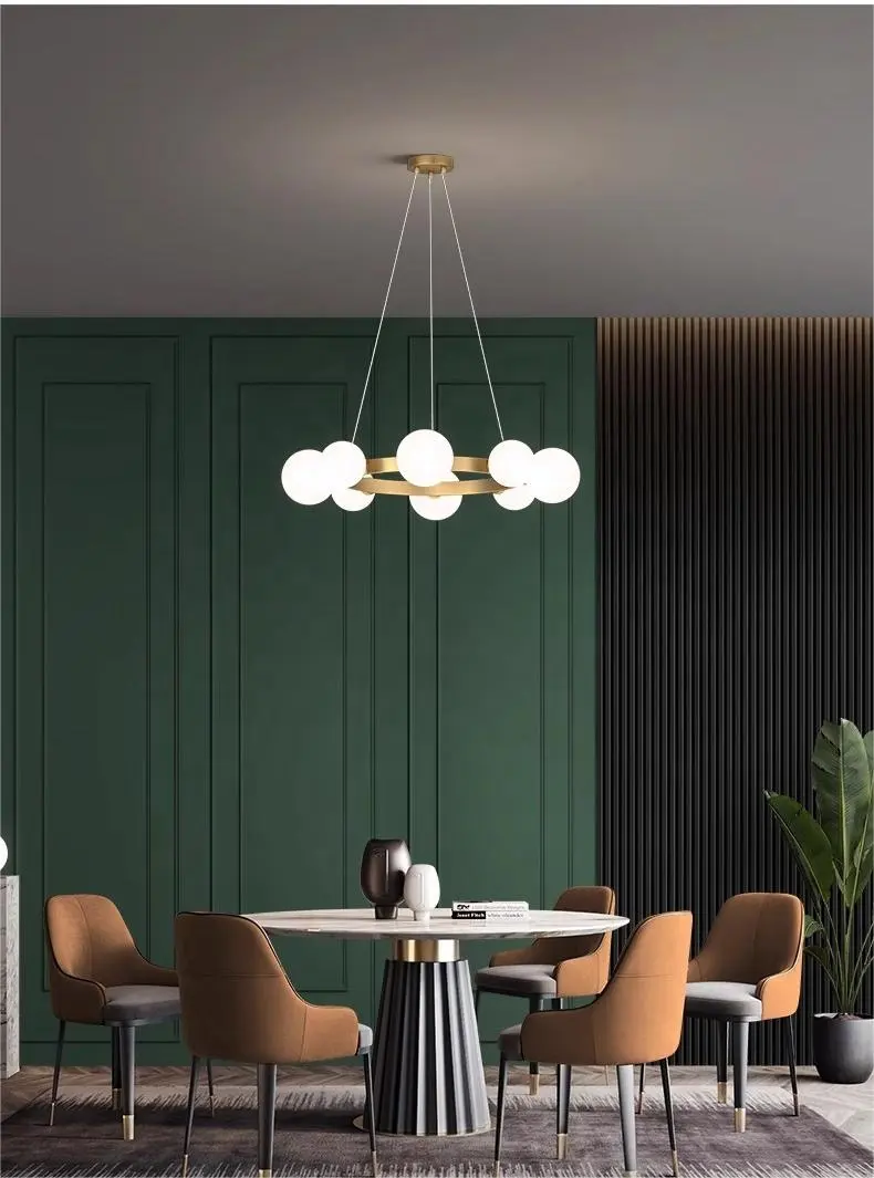 Nuova luce nordica di lusso lampada per la casa di illuminazione fantasia decorazione LED lampadario per interni elegante Design moderno in metallo luce a sospensione