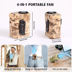 2026 Portable Waist-mounted <b>Fan</b> with Lighter Night Light Handheld 10000mAh High-speed Long Battery Life - Product Image 6