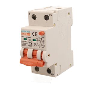 Interruttore Differenziale RCBO a Doppia Leva Tipo A Curva C 2P 2M 6000A 30mA con Diagnostica Visiva C32A AC - Product Image 3