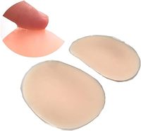 Coussinets Fessiers en Silicone Adhésifs Réutilisables, Rehausseur de Hanches, Insert Effet Push-Up pour Fesses, 4 Pièces