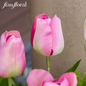 <span class=keywords><strong>Fiori</strong></span> <span class=keywords><strong>di</strong></span> Tulipano Artificiali all'Ingrosso, Realistici al Tatto, Rosa, per Matrimoni e Decorazioni Domestiche, Ideali per la Festa della Mamma - Product Image 2