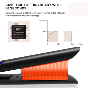 Fer à lisser plat en titane vente en gros planchas de cabello lisseur professionnel outil de coiffure de marque privée - Product Image 3