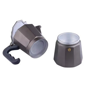 Venta caliente 3 tazas Moka Pot Espresso <span class=keywords><strong>cafetera</strong></span> <span class=keywords><strong>cubana</strong></span> para Gas, estufa eléctrica superior, <span class=keywords><strong>cafetera</strong></span> italiana clásica de aluminio - Product Image 5