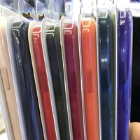 Coque de téléphone en silicone d'origine pour Apple Iphone 17 16 15 14 13 Pro Max Mini 7 8 6s Plus X Xs Max 5 Coque antichoc avec emballage