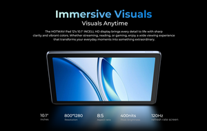 HOTWAV Pad 12 <b>Tablet</b> PC 10.1 inch HD 120Hz 3+64GB 13MP Rear 5MP Front Camera 6580mAh Android 15 Ultra-thin <b>Tablets</b> for Adults - Product Image 6