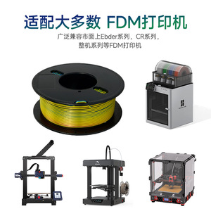 Filamento de impresión 3D KINGROON PLA Silk multicolor de 200g 250g para impresora FDM - Product Image 5