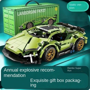 ตัวต่อประกอบรถสปอร์ตสีเขียว รุ่น <span class=keywords><strong>1</strong></span>:<span class=keywords><strong>8</strong></span> ของเล่นบล็อกประกอบสำหรับเด็กอายุ 14 ปีขึ้นไป ของเล่นบังคับวิทยุ วัสดุ ABS คุณภาพดี - Product Image 6