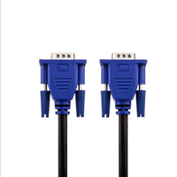 Kabel Proyektor Monitor HDTV PC 1.5M 4 + 5 VGA Berkecepatan Tinggi 15 Pin Pria KE Pria untuk PS3/4 Pc