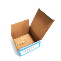 Boîte rigide en papier cannelé bleu minimaliste pour la protection des accessoires techniques Boîte de papier d'emballage personnalisée