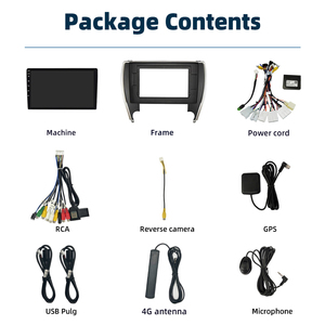 10 "màn hình Android Car Stereo Video Player GPS Wifi BT Carplay Auto Navigation đài phát thanh xe cho Toyota Camry 2014-2017 - Product Image 3