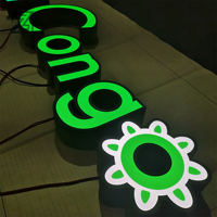 Lettres en relief 3D LED personnalisées pour hôtel, enseigne extérieure pour taxi et parking