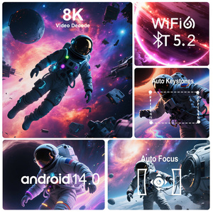 टॉपलो पोर्टेबल मिनी प्रोजेक्टर एंड्रॉइड 11 और ऑटो फोकस फुल एचडी 1080p 4k वीडियो स्मार्ट एलसीडी एंड्रॉइड होम थिएटर प्रोजेक्टर एलईडी लैंप - Product Image 3