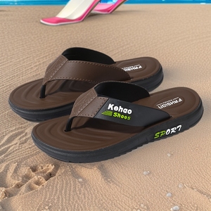 High <strong>Elasticity</strong> Men's Slippers Summer New Style Non-Slip Toe Post Design Thick Sole Casual Outdoor Wear-Resistant <strong>Sandals</strong> - Product Image 4