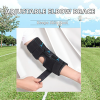 Attelle de coude réglable en néoprène épais de haute qualité avec fermeture à boucle, protection complète, élastique, respirante, soulagement de la douleur