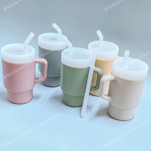 2025 New Baby sản phẩm cốc Kid Cup với 2PC chống rò rỉ rơm Silicone 280ml bé đào tạo cup - Product Image 6