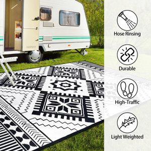 Wendbare Faltbare Teppichmatte Wasserdicht Polypropylen Outdoor Strand Camping Wohnmobil Terrassenmatte für Teppiche und Läufer - Product Image 2