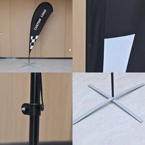 Bannière publicitaire imprimée pour restaurant YF Outdoor, drapeau de plage en plumes, bannières en fibre de verre, imperméables et durables - Product Image 4