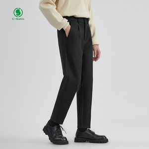 Pantaloni di lana da <span class=keywords><strong>uomo</strong></span> autunno e inverno pantaloni Casual alla moda pantaloni lunghi per il servizio OEM della gioventù disponibili - Product Image 2