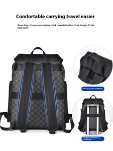 Mochila de viaje Vintage informal Retro para hombre de gran capacidad, cadena de cremallera de PVC, nueva bolsa de ordenador, diseño de flores antiguas, negocios informales - Product Image 5