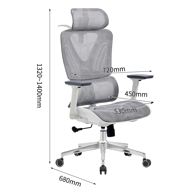 Gray executive chair (full mesh seat)