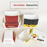 Cajas de Papel Rectangulares Desechables Resistentes al Aceite (grandes/medianas/pequeñas) con Tapas, Ideales para Pollo Frito, Huevos, Waffles y Brochetas