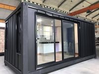 Conteneur à structure en acier, design moderne, acier préfabriqué de luxe