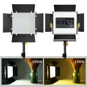 40W LED fotoğraf Video ışığı akülü 3200-5600K uzaktan kumanda kısılabilir Panel stüdyo için ışık doldurun canlı akış