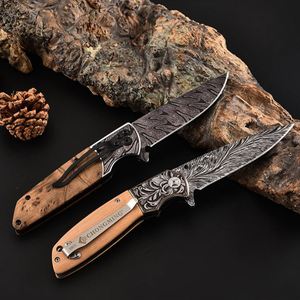 Oferta Caliente al por Mayor: Cuchillo Plegable Personalizado con Hoja de Acero Impresa en 3D y Mango de Madera de Olivo para EDC, Exteriores, Camping y Caza - Product Image 6