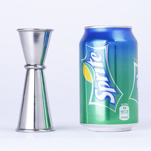 Vaso medidor de onzas de doble punta de acero inoxidable para hacer cócteles y barmanía - Product Image 1