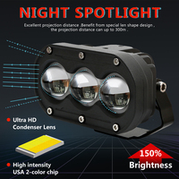 Projecteur LED 13000Lm haute puissance 130W U18 à 3 lentilles laser pour 4x4