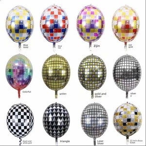 4D Disco Round <strong>Aluminum</strong> <strong>Foil</strong> Party Supplies Holiday Celebration <strong>Aluminum</strong> Metallic <strong>Foil</strong> <strong>Balloon</strong> Characters - Product Image 6