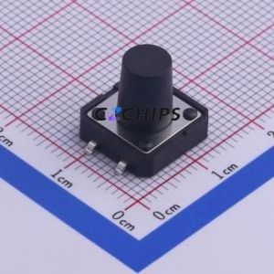 TS-1003S-12026 Tactile Switch SMD-4P,12x12mm Switch Single Pole Single Throw Round Button Vertical Mount 12mm - Product Image 1