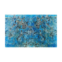 Beau panneau mural en Onyx bleu paon rétroéclairé pour le mur de fond de Table