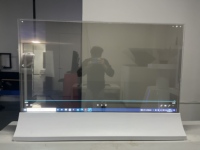 Écran d'affichage numérique sur pied avec écran tactile OLED transparent de 55 à 77 pouces, tout neuf, avec SDK de graphiques d'animation pour centre commercial