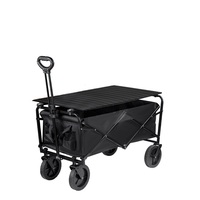 Chariot pliable pour enfants à 4 places, chariot à pousser et à tirer pour bébé en acier léger, pliable, pour les voyages en plein air