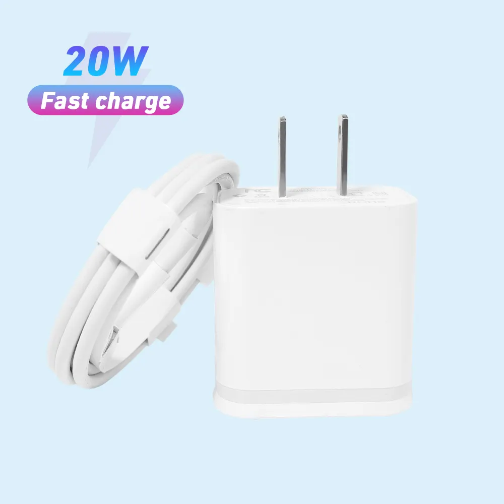 2022 Hot Auto 5v 2.4a Dual Ports Pd Type C Wall Charger Qc3.0 Wall Usb Type C Charger For Tablet Laptop