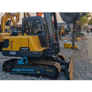 รถขุดตีนตะขาบ VOLVO 60 มือสอง 6 ตัน รุ่นปี 2023 ผลิตในญี่ปุ่น พร้อมเครื่องยนต์ Volvo ปั๊มไฮดรอลิก Kawasaki มอเตอร์และเกียร์ - Product Image 1