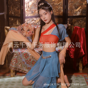 Lingerie de danseuse de style ancien Dunhuang, vêtements de nuit sexy, uniforme Hanfu, ensemble érotique, vente en gros 5524 - Product Image 5